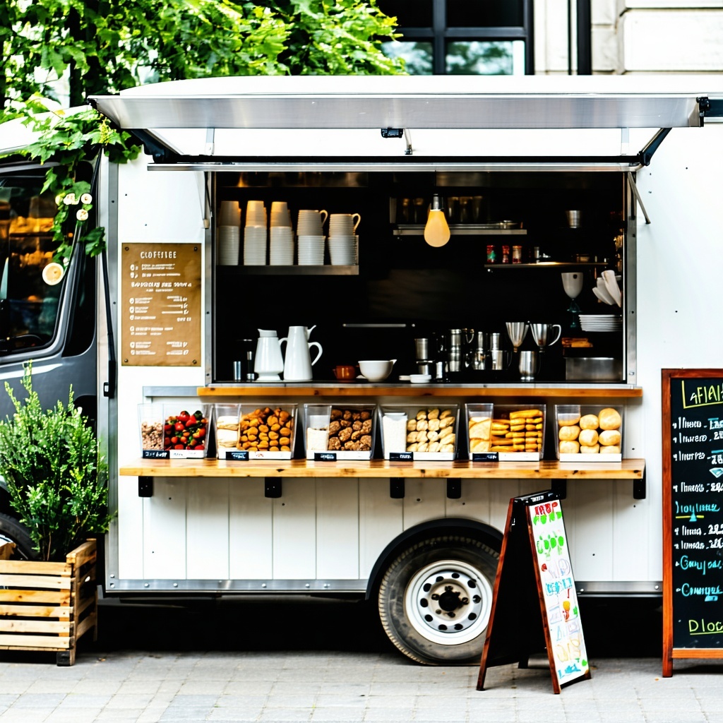 Small restaurant coffee shop food truck-1